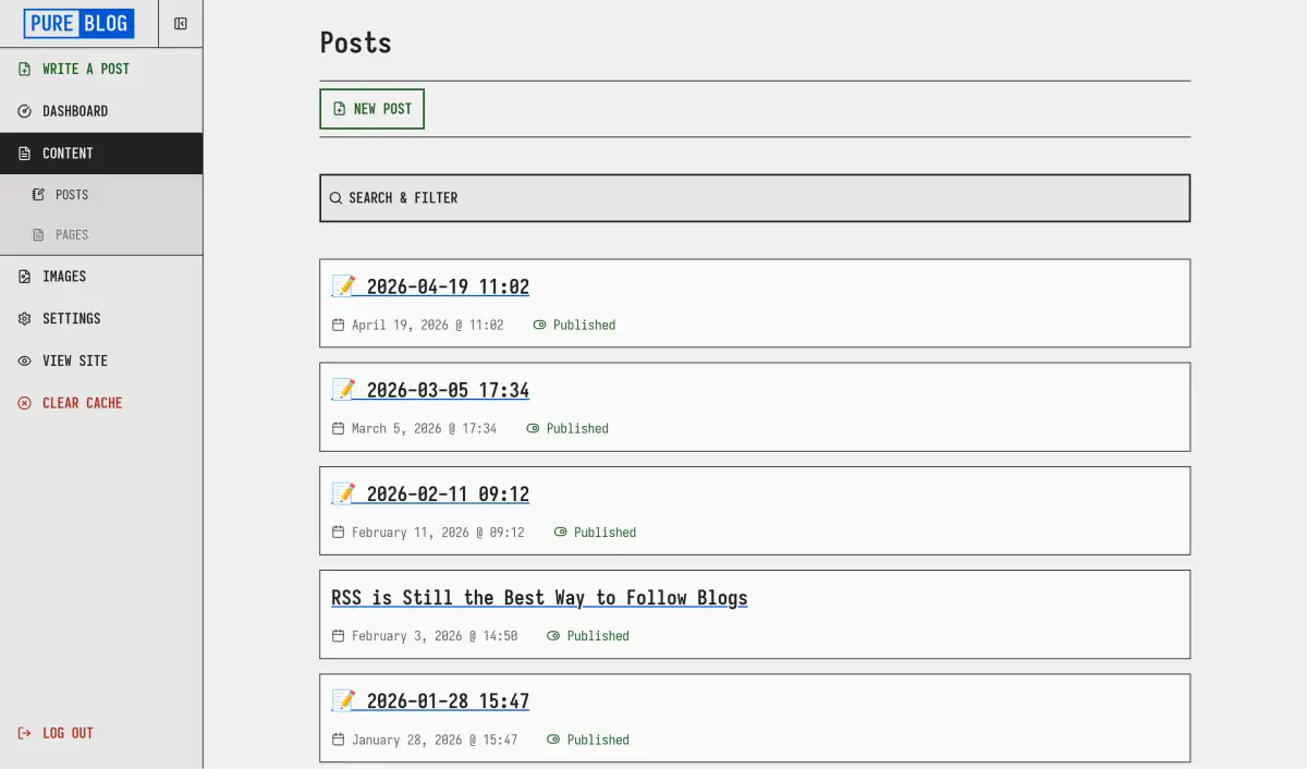 Content page